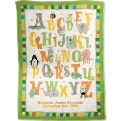 ABC Personalized Baby Quilt