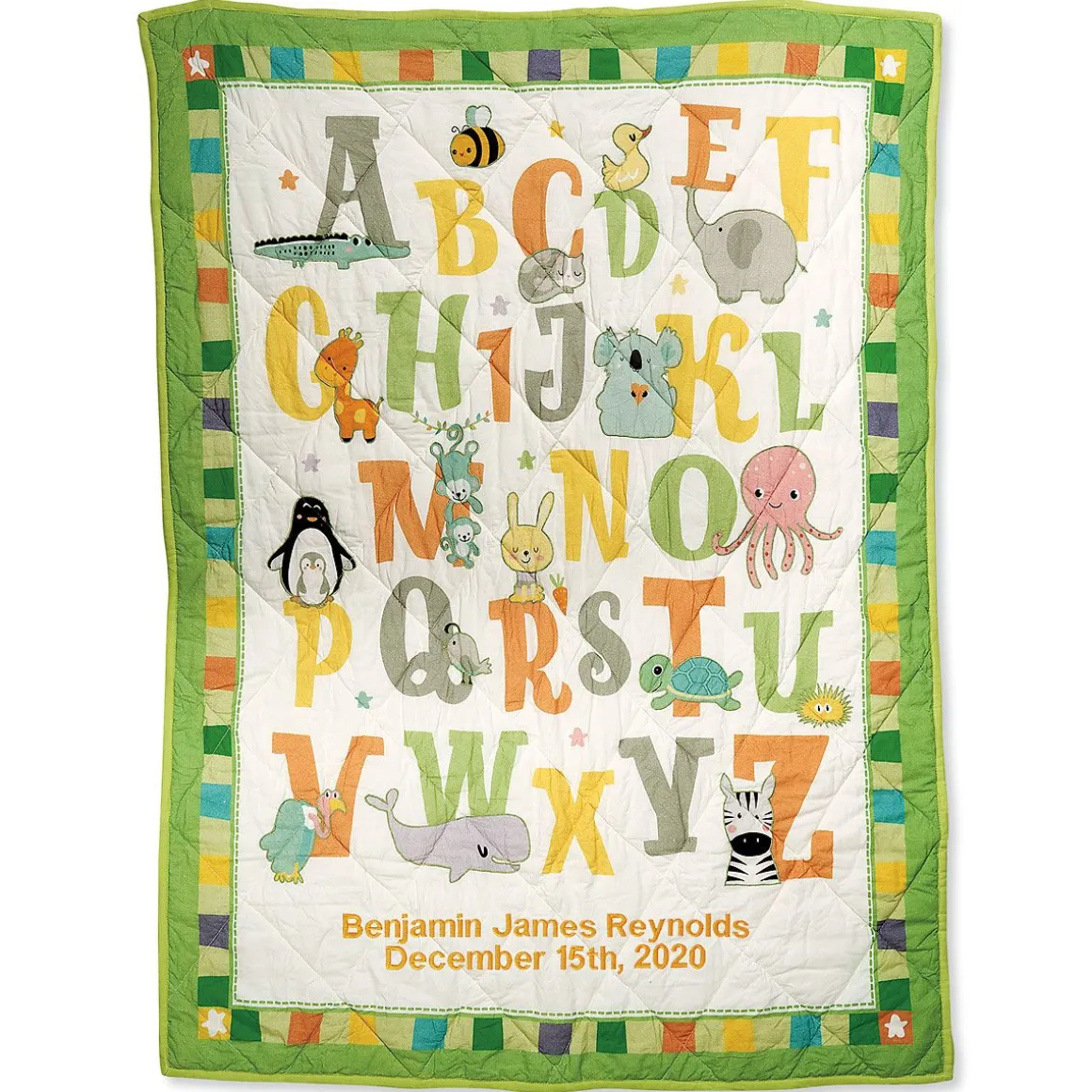 ABC Personalized Baby Quilt