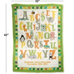 ABC Personalized Baby Quilt