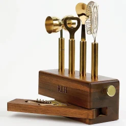 Acacia Sidecar Brass Personalized Barware