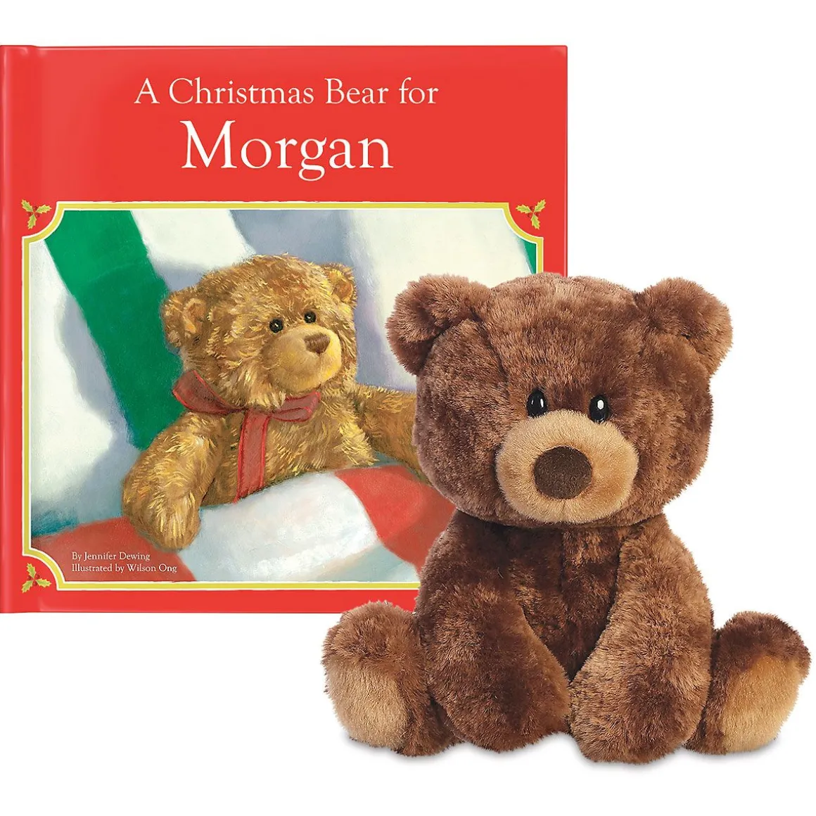A Christmas Bear For Me with Plush Bear Personalized Storybook