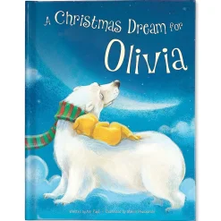 A Christmas Dream For Me with Plush Polar Bear Personalized Storybook