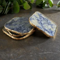 Agate Marble Glass Coaster by Zodax