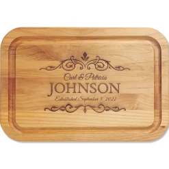 Alder Established Personalized Wood Cutting Board