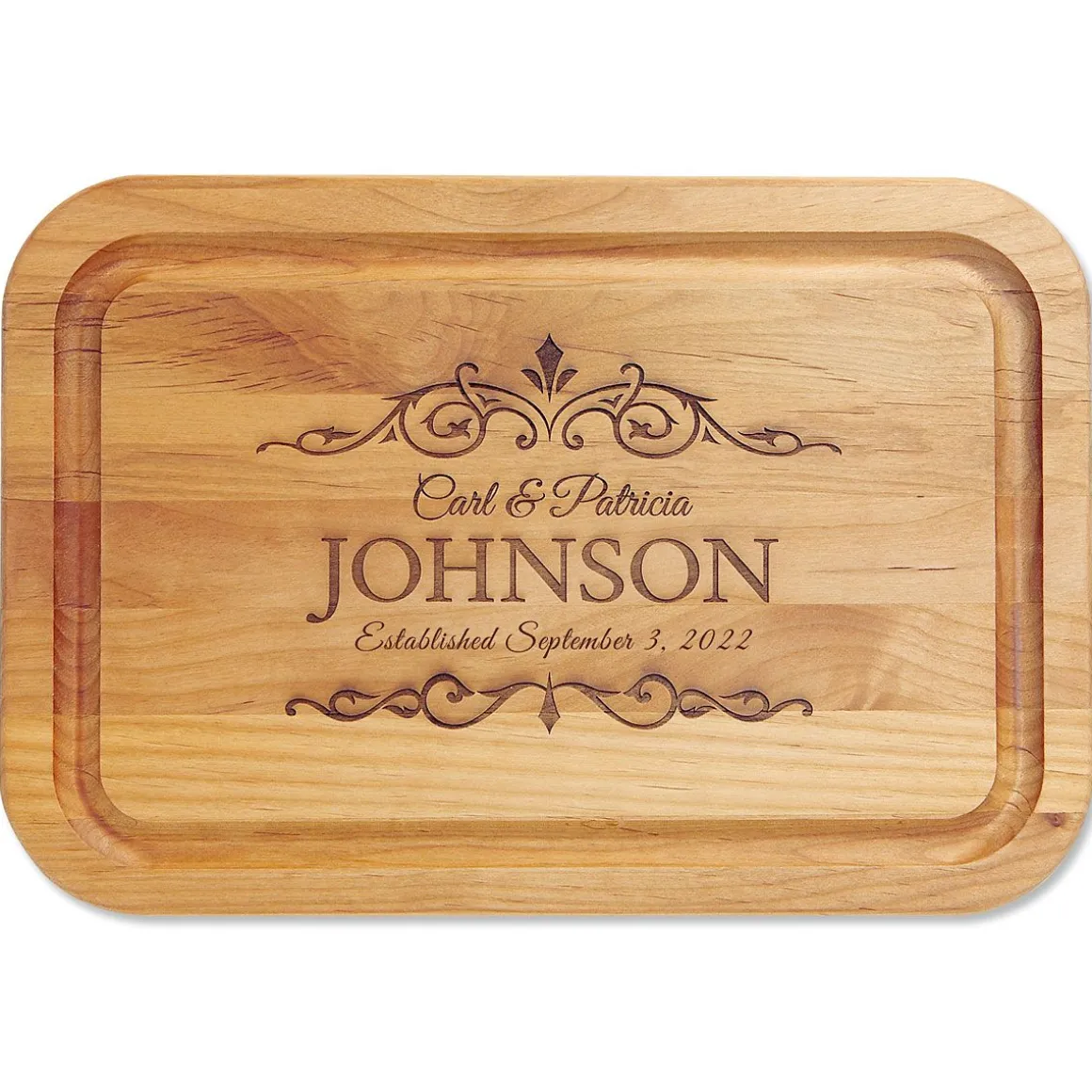 Alder Established Personalized Wood Cutting Board