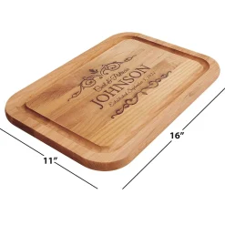 Alder Established Personalized Wood Cutting Board
