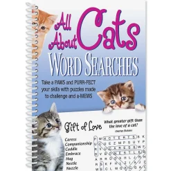 All About Cats Word Searches Book