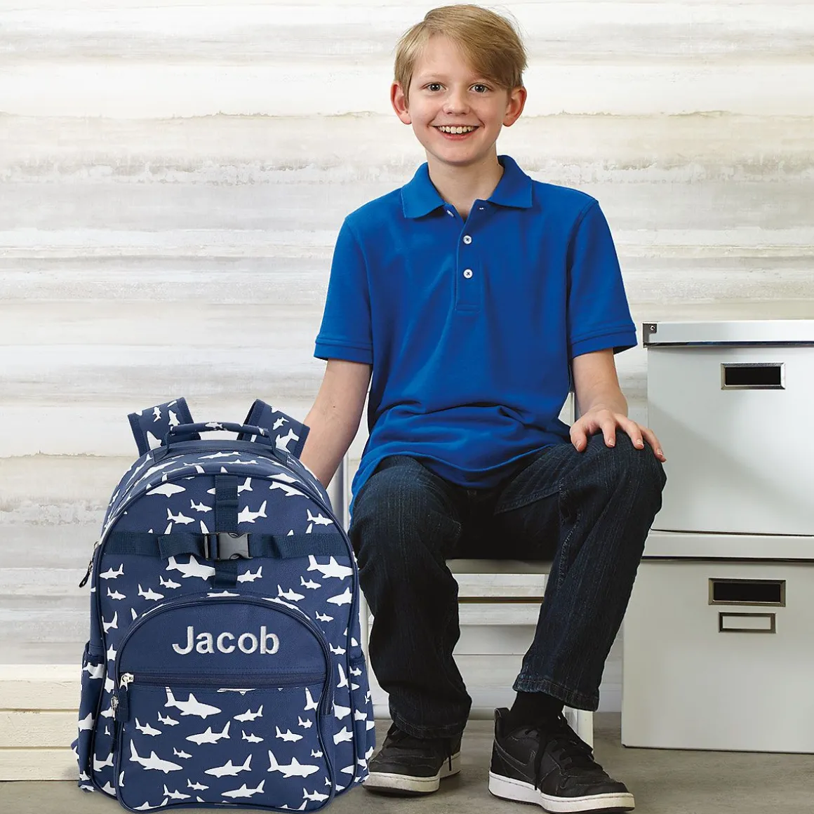 All-Over Shark Personalized Backpack