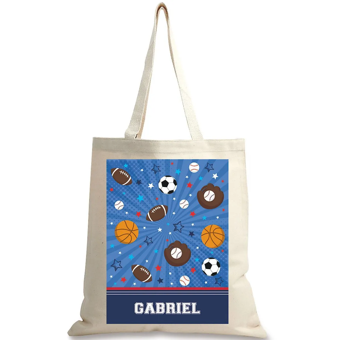 All Sport Personalized Canvas Tote