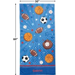 All Sports Personalized Towel