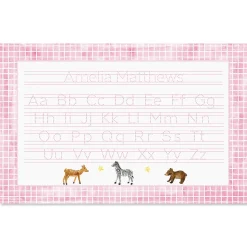 Alphabet Numbers & Colors Personalized Placemats