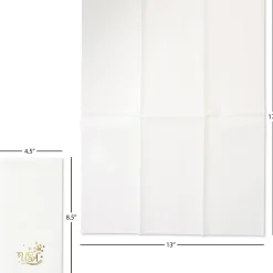 Americana Foil Stamped Disposable Hand Towels
