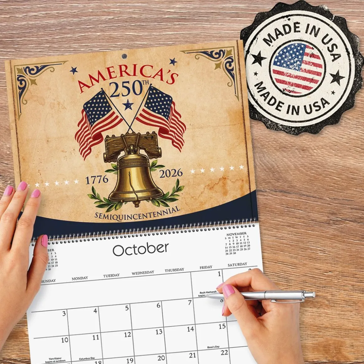 Americana 18 Month Calendar