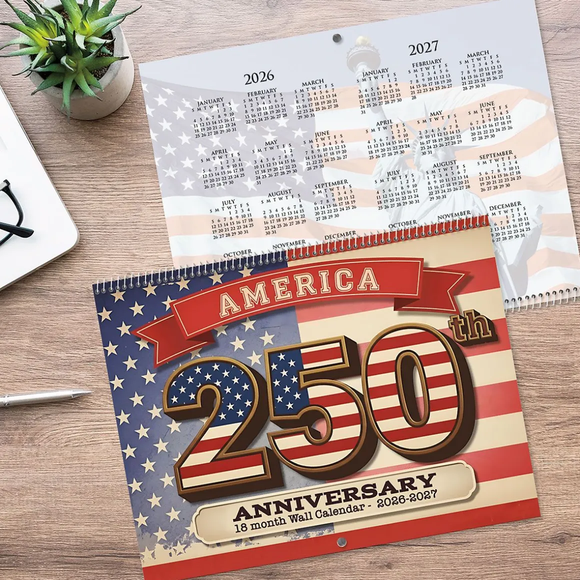Americana 18 Month Calendar