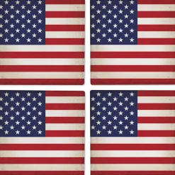 American Flag Coasters