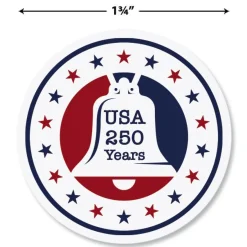 America 250th Anniversary Rolled Stickers