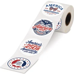 America 250th Anniversary Rolled Stickers