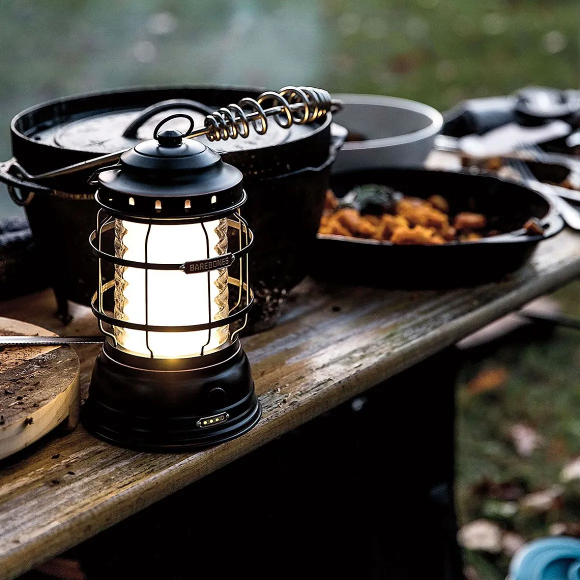 Antique Bronze Barbones Forest Lantern