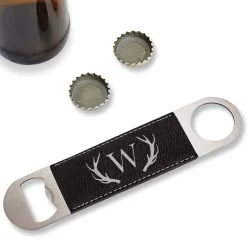 Antler Initialed Bottle Opener