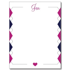 Argyle Note Cards