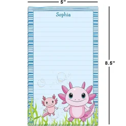 Axolotl Personalized Notepad
