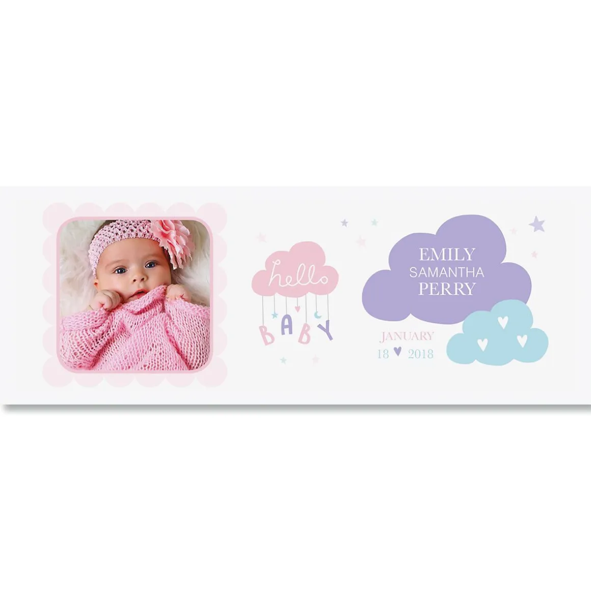 Baby Girl Personalized Photo Mug