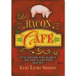 Bacon Cafe Personalized Glass Cutting Board