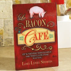 Bacon Cafe Personalized Glass Cutting Board