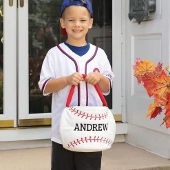 Baseball Halloween Personalized Treat Bag