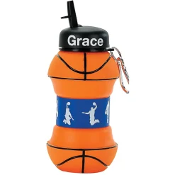 Basketball Collapsible Personalized Water Bottle