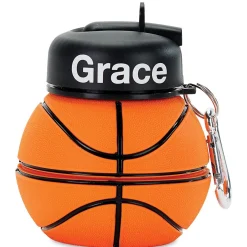 Basketball Collapsible Personalized Water Bottle