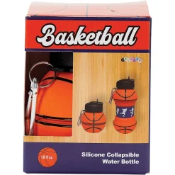 Basketball Collapsible Personalized Water Bottle