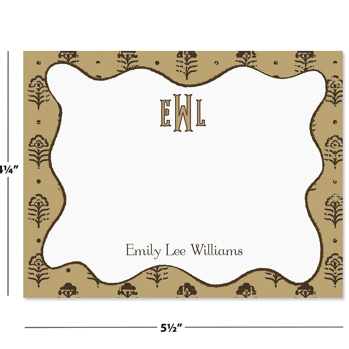Batik Personalized Correspondence Cards