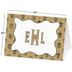 Batik Personalized Note Cards