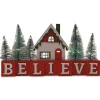 Believe Christmas House with Trees LED Display