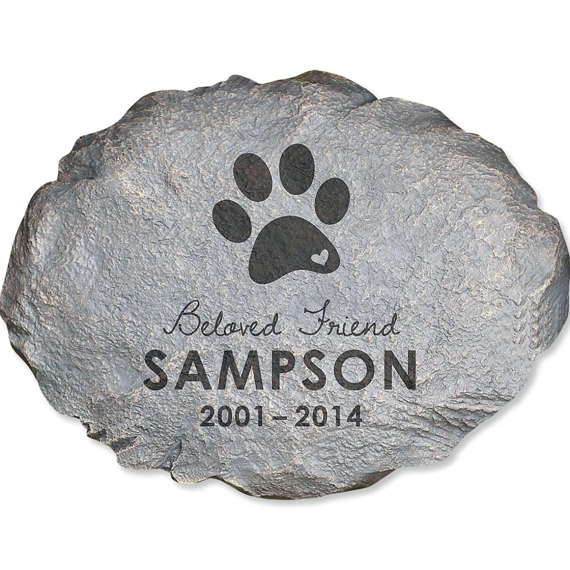 Beloved Friend Personalized Pet Memorial Stone
