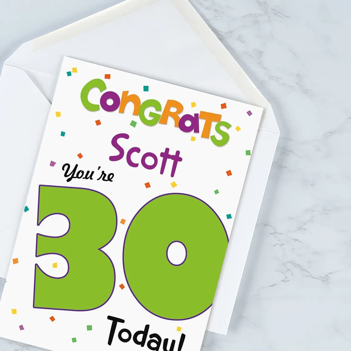 Big Birthday Birthday Personalized Card