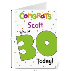 Big Birthday Birthday Personalized Card
