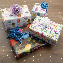 Birthday Confetti Jumbo Rolled Gift Wrap