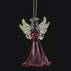 Birthstone Angel Glass Ornaments