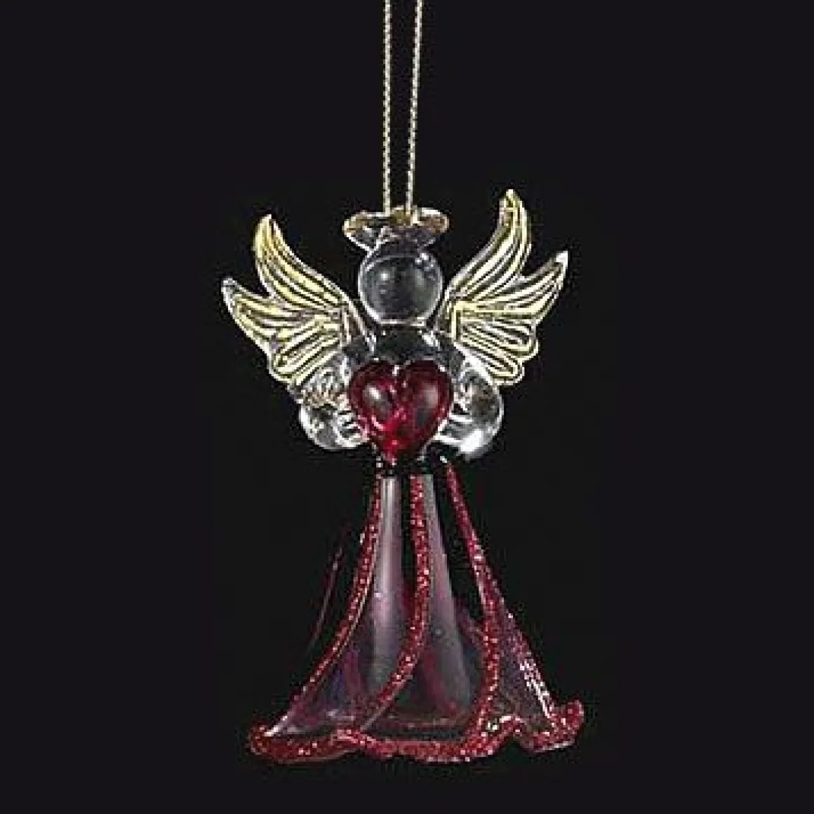 Birthstone Angel Glass Ornaments