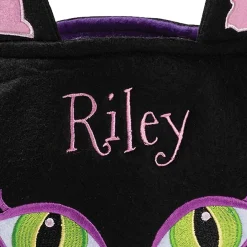 Black Cat Halloween Personalized Treat Basket