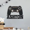 Black Gaming Controller Personalized Wood Plaque