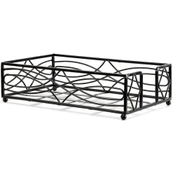 Black Wave Hand Towel Holder