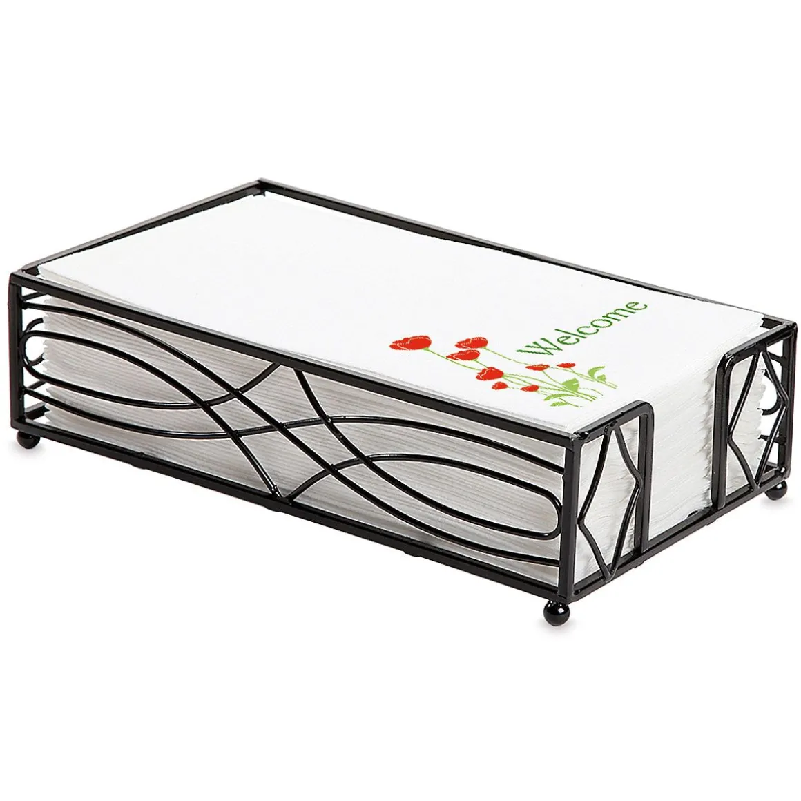 Black Wave Hand Towel Holder