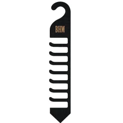 Black Wood Monogrammed Tie Holder