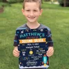Blast Off Personalized 1st Day Dry Erase Board