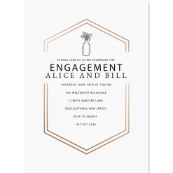 Bliss Engagement Personalized Invitations