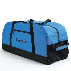 Blue and Black Personalized Duffel Bags