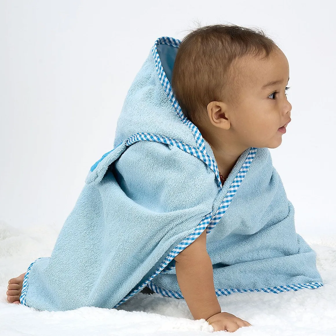Blue Bear Hooded Animal Personalized Towel